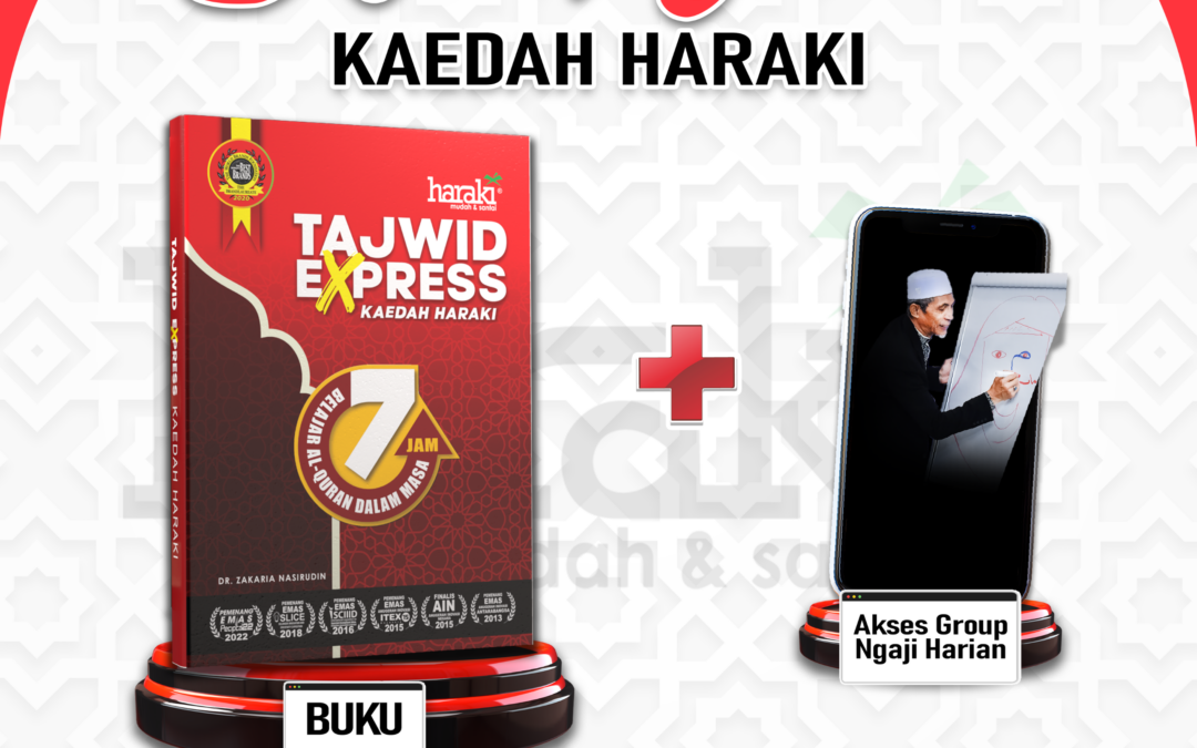 Kit Belajar Tajwid Express Kaedah Haraki : 13 Formula Tajwid Ringkas